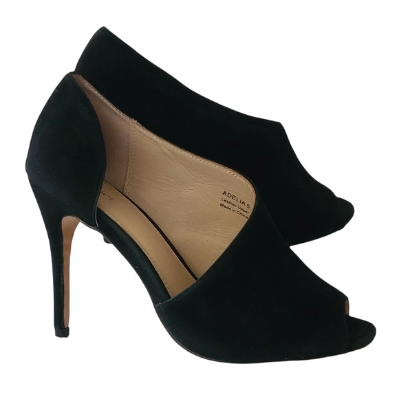 Botkier Shoes - Botkier Adelia D'orsay Peep toe Slip on suede bootie heels size 5.5